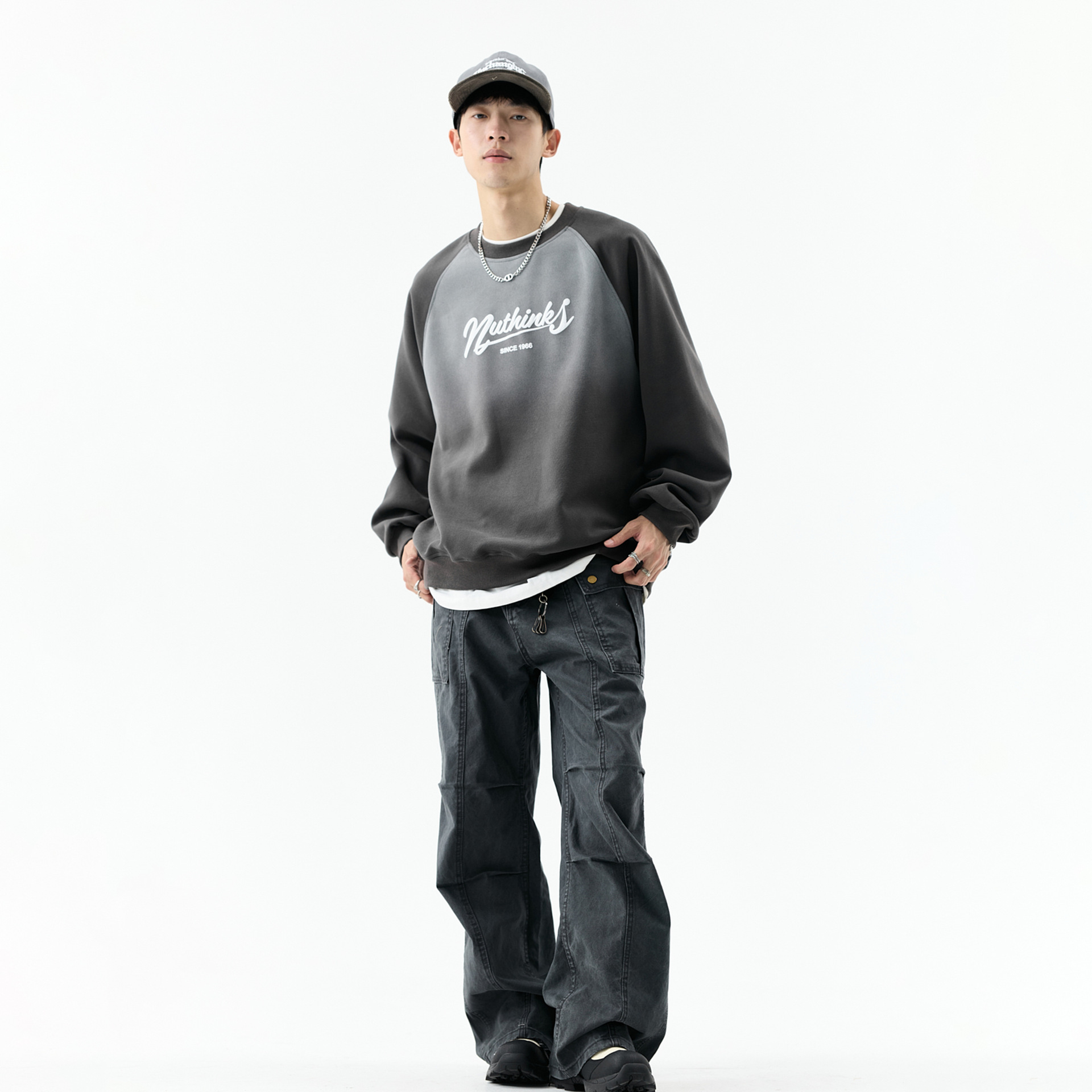 Urban Cotton Oversized Baseball Hoodie