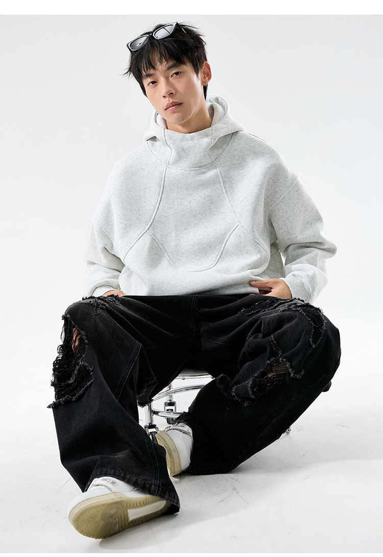Streetwear Oversized Long Sleeve Cotton Hoodie