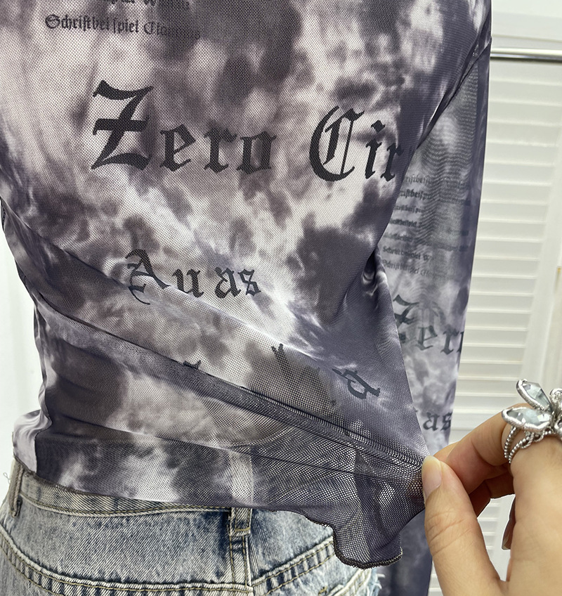 Long Sleeve Cover Up Short T-Shirt