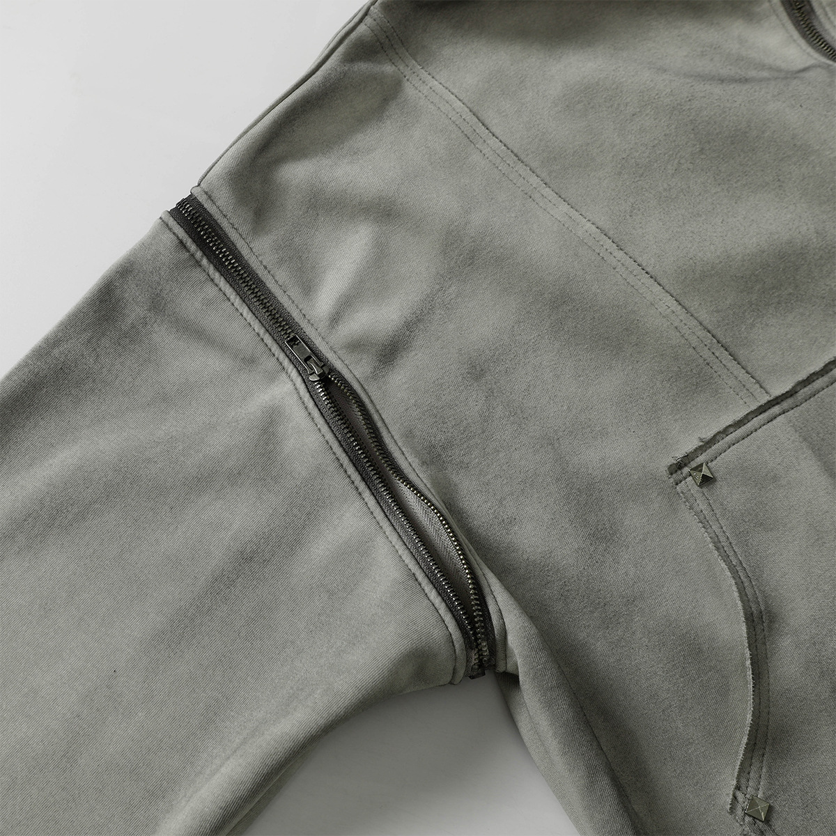American Vintage Loose Fit Zipper Front Hoodie