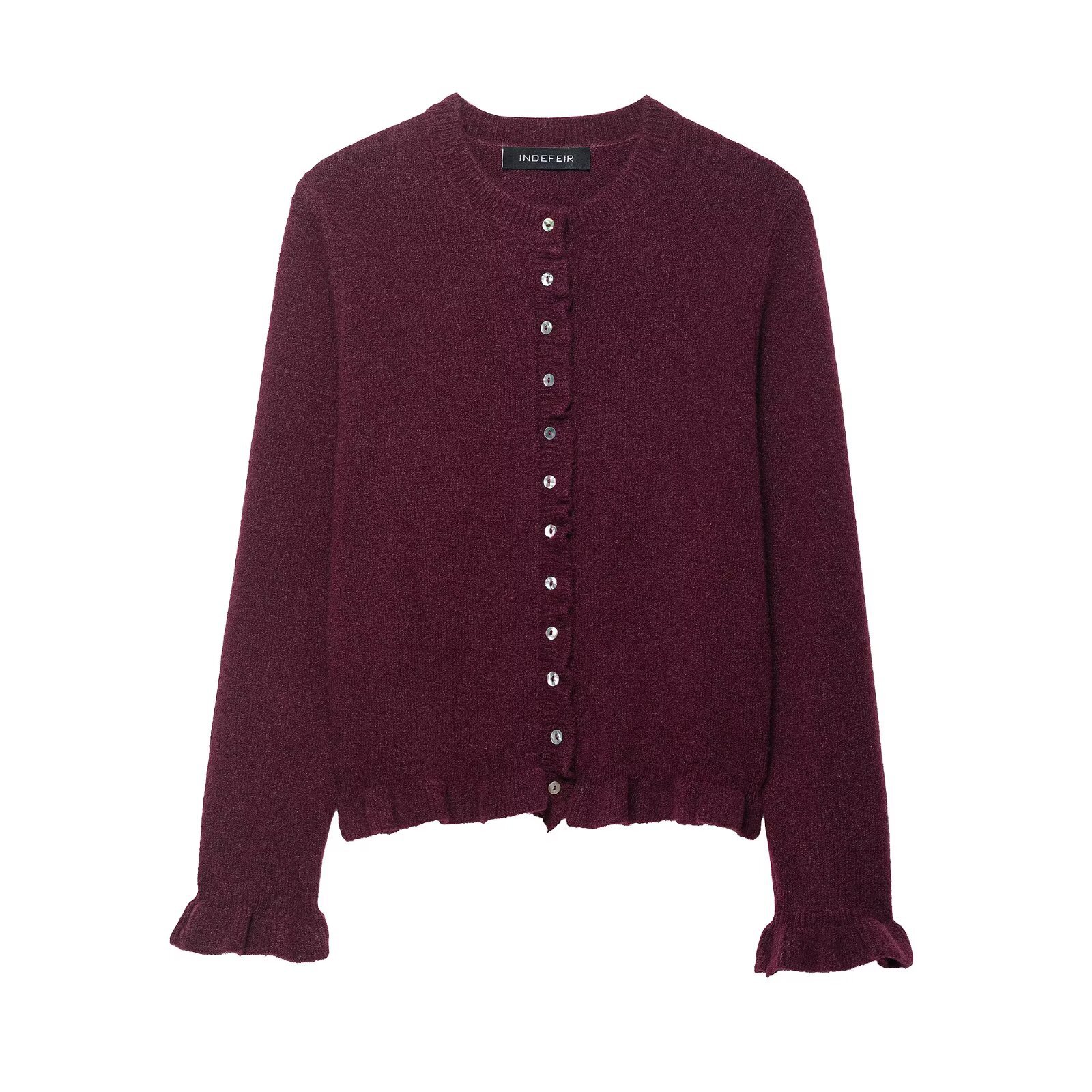 Stacked decorative knitted jacket