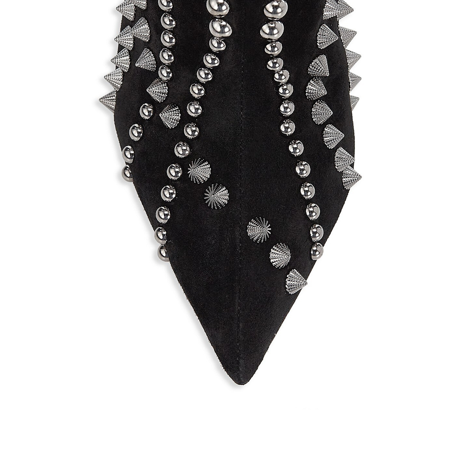 New high heeled pointed rivet boots, ankle short boots, and calf women's shoes