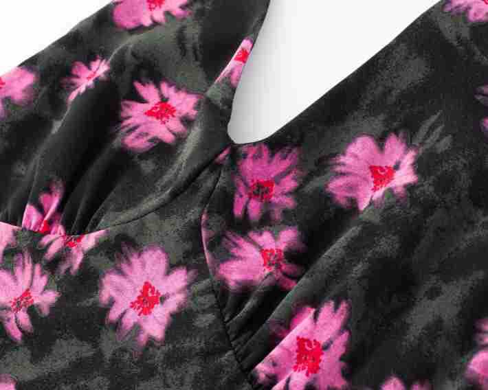 Cross-Tie Waist Print Strap Long Dress