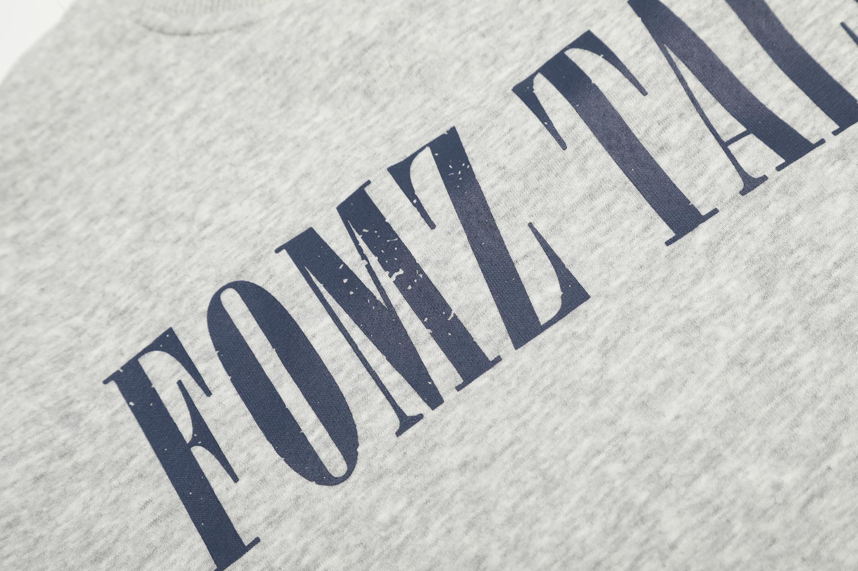 Asymmetric Text Cotton Polyester Hoodie Ladies