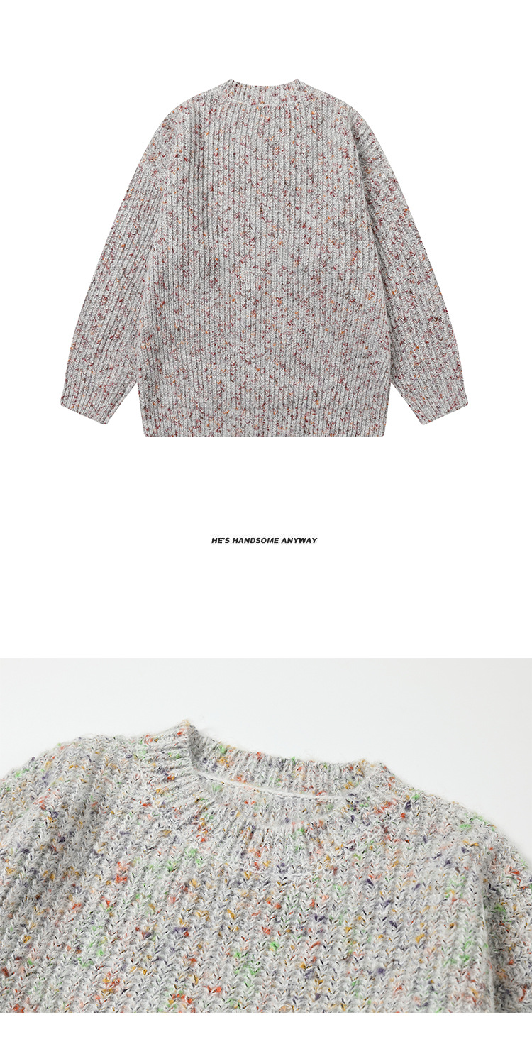 Japanese Workwear Two-Tone Oversized Sweater