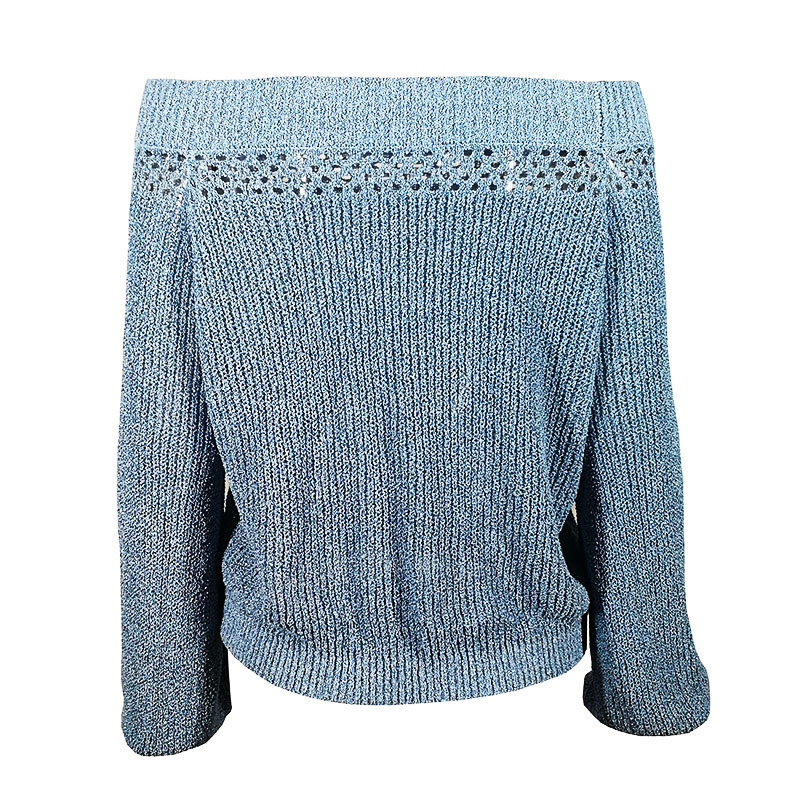 Asymmetric Neckline Slouchy Balloon Stretch Top