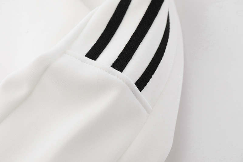 Mens Relaxed Cotton Stripe Hoodie