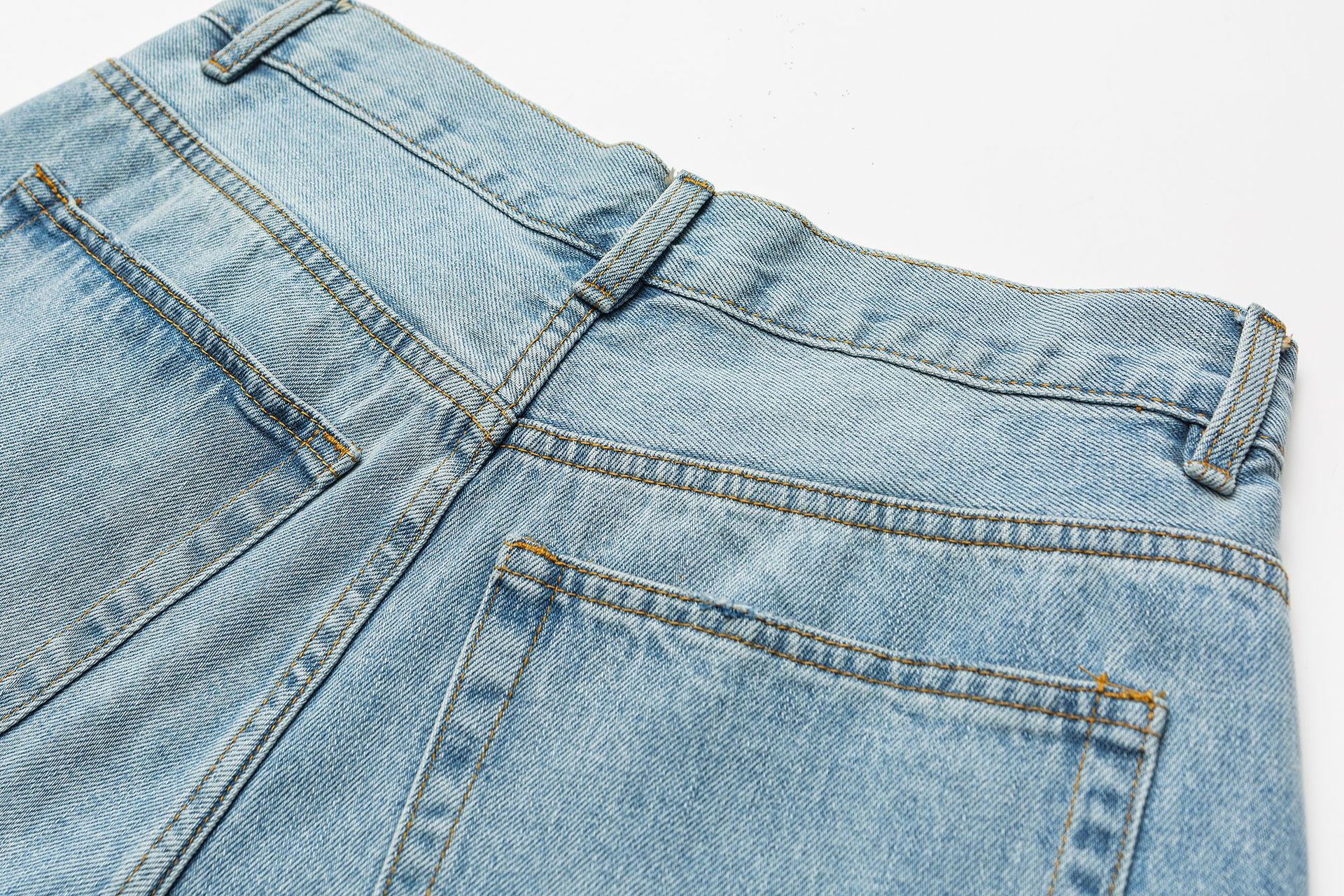 Washed Ripped Loose Straight Leg Casual Wide Leg Jeans for Men