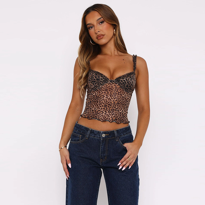 Bold Spotted Push-Up Cropped Waistcoat