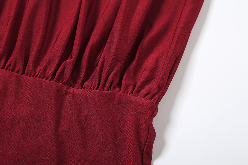 Plain Open Back Bodycon Turtleneck Full Sleeve Dress