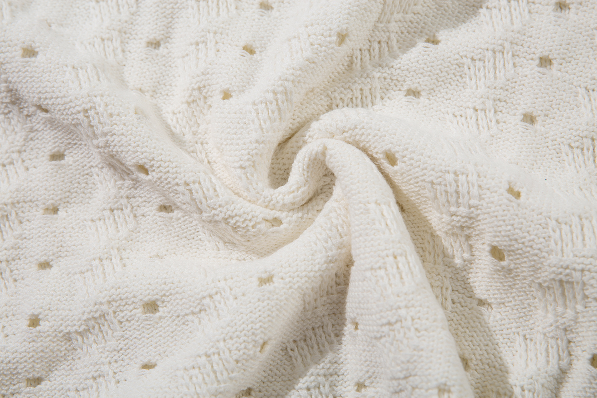 Loose Fit Jacquard Long Sleeve Sweater