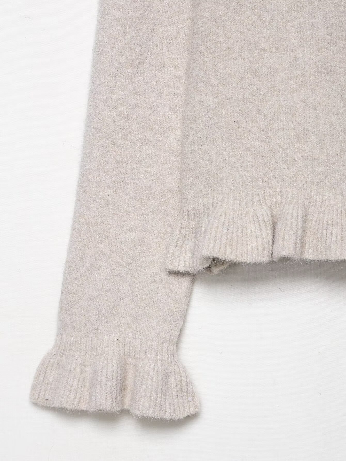 Stacked decorative knitted jacket