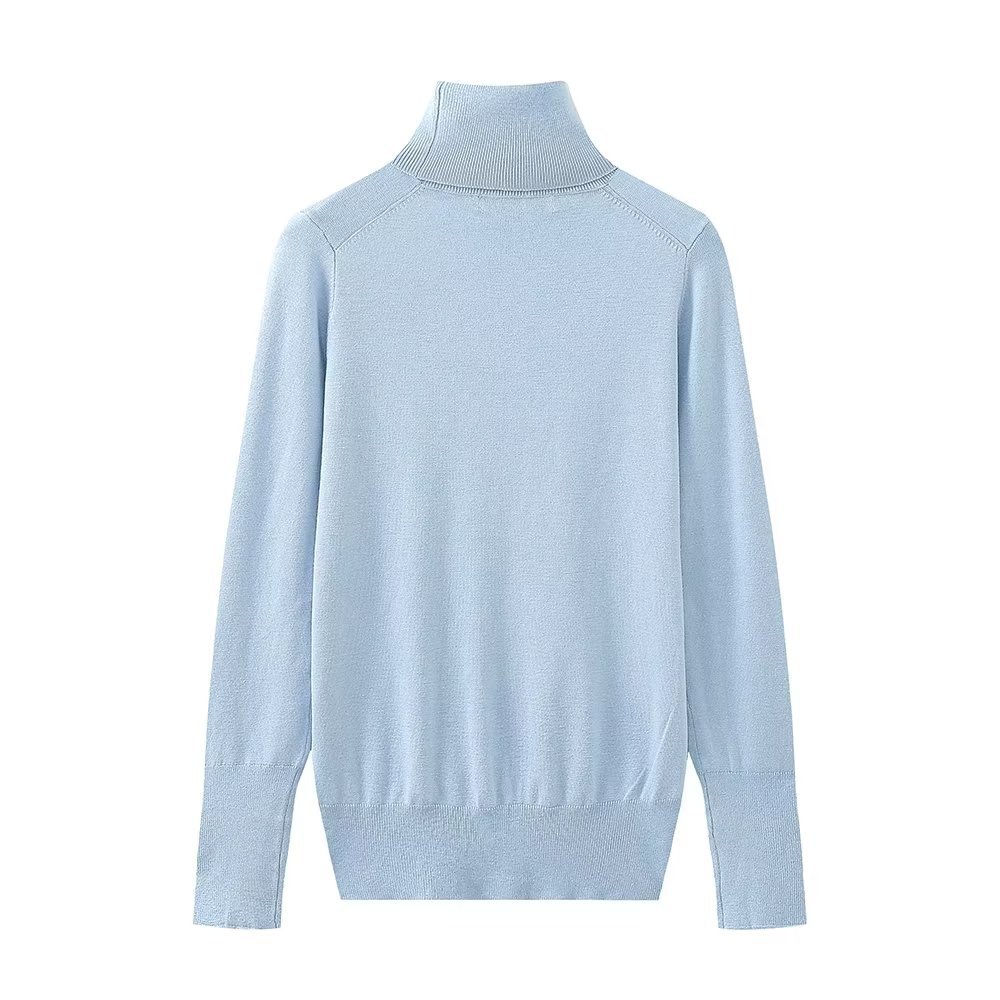 Ladies Urban High Neck Fitted Sweater