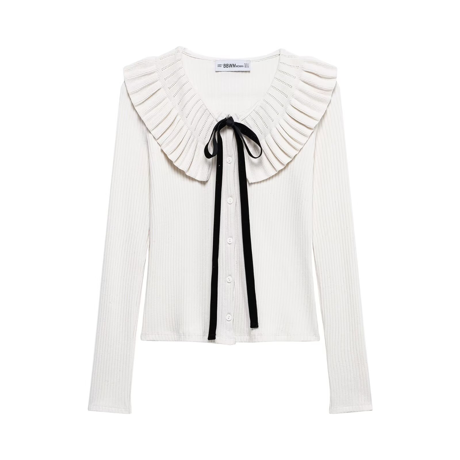 Solid Full-Length Scalloped Tie Front Cardigan