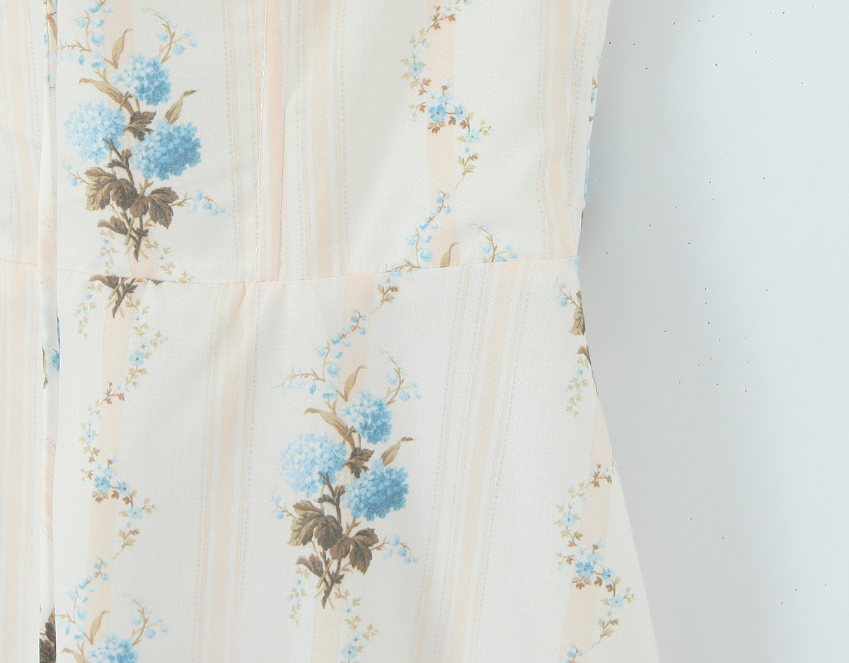 Printed Corset Waist Strapless Dress