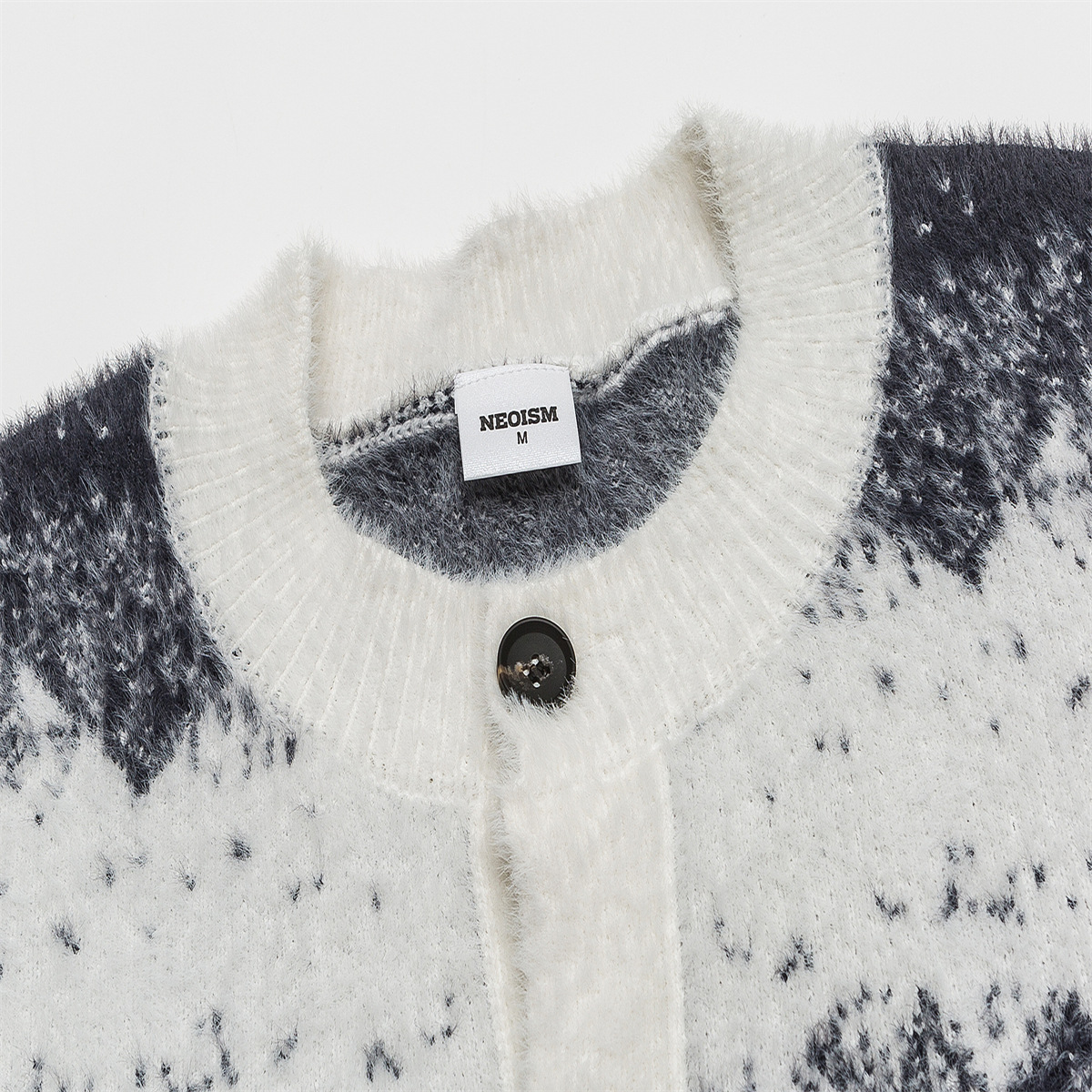 Unisex Japanese Workwear Relaxed Ombre Stripe Cardigan