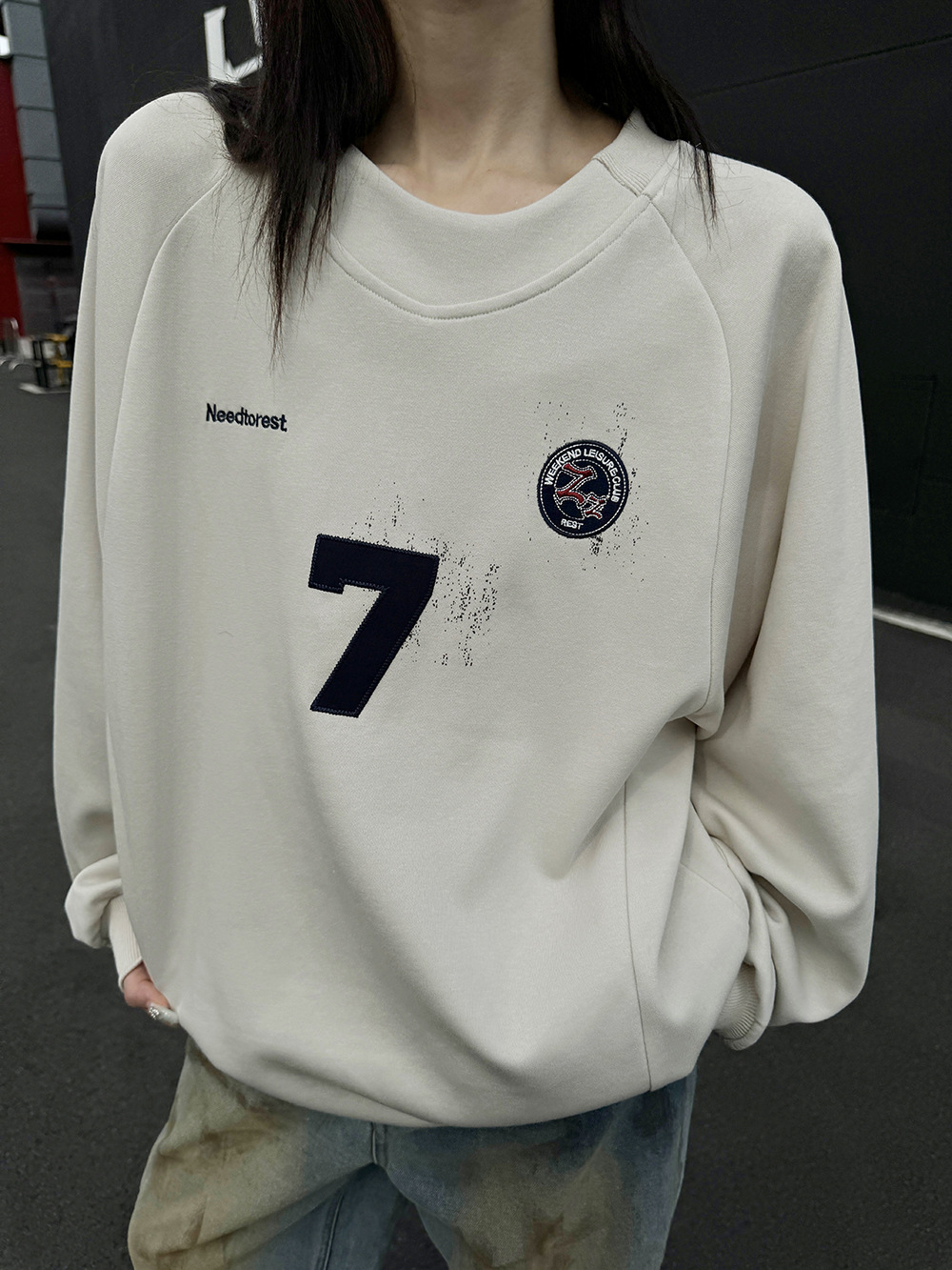 Vintage Athletic Cotton Crewneck Sweater