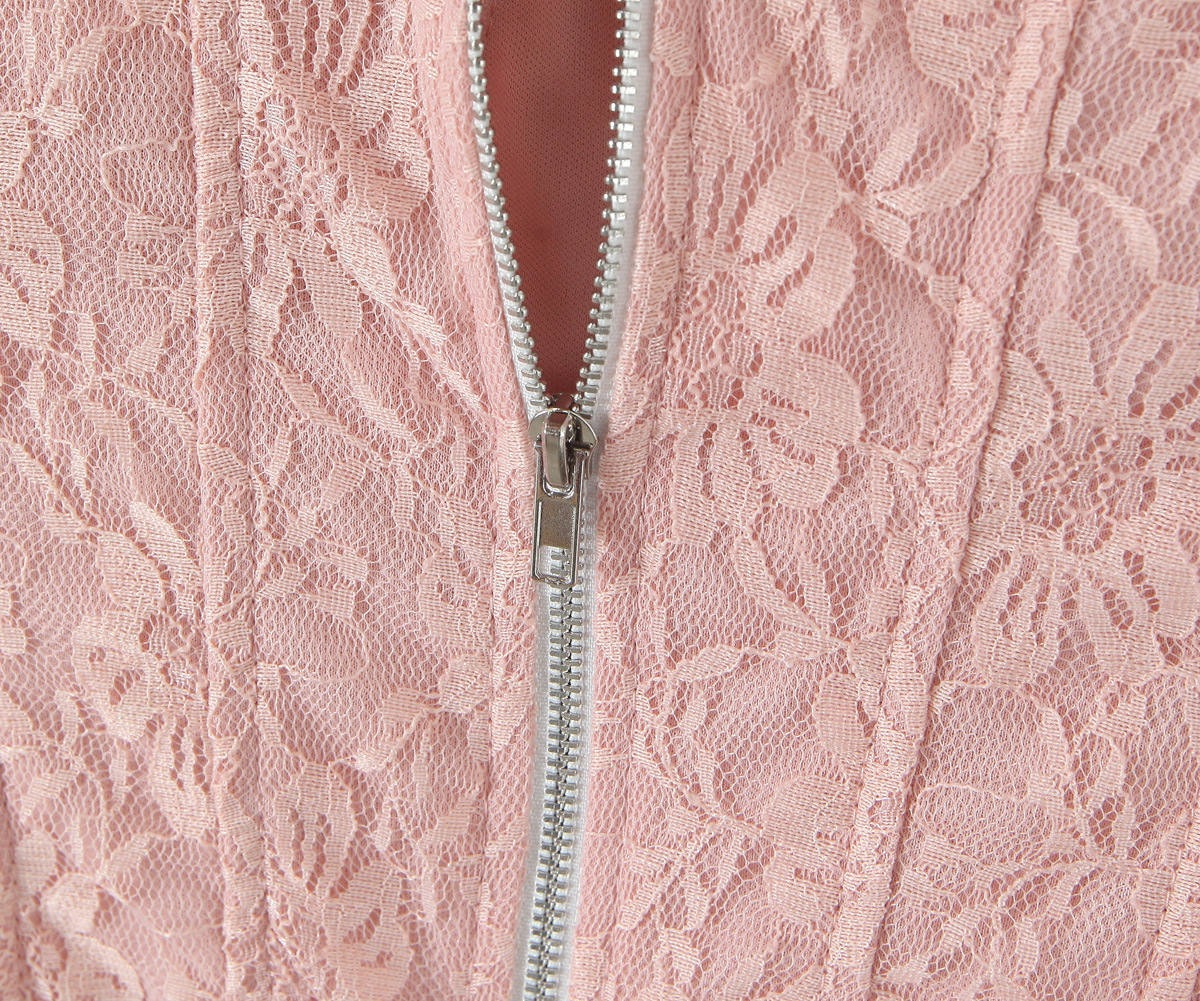 Lace bow strapless vest for women