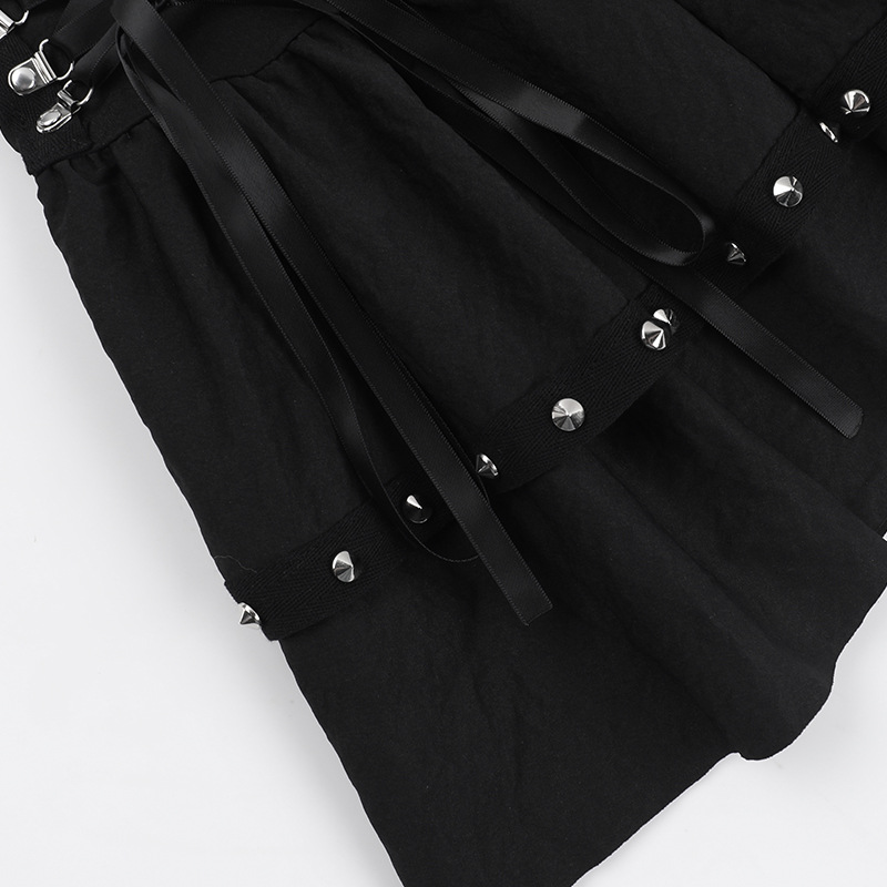 Fitted Shiny Edgy Skirt