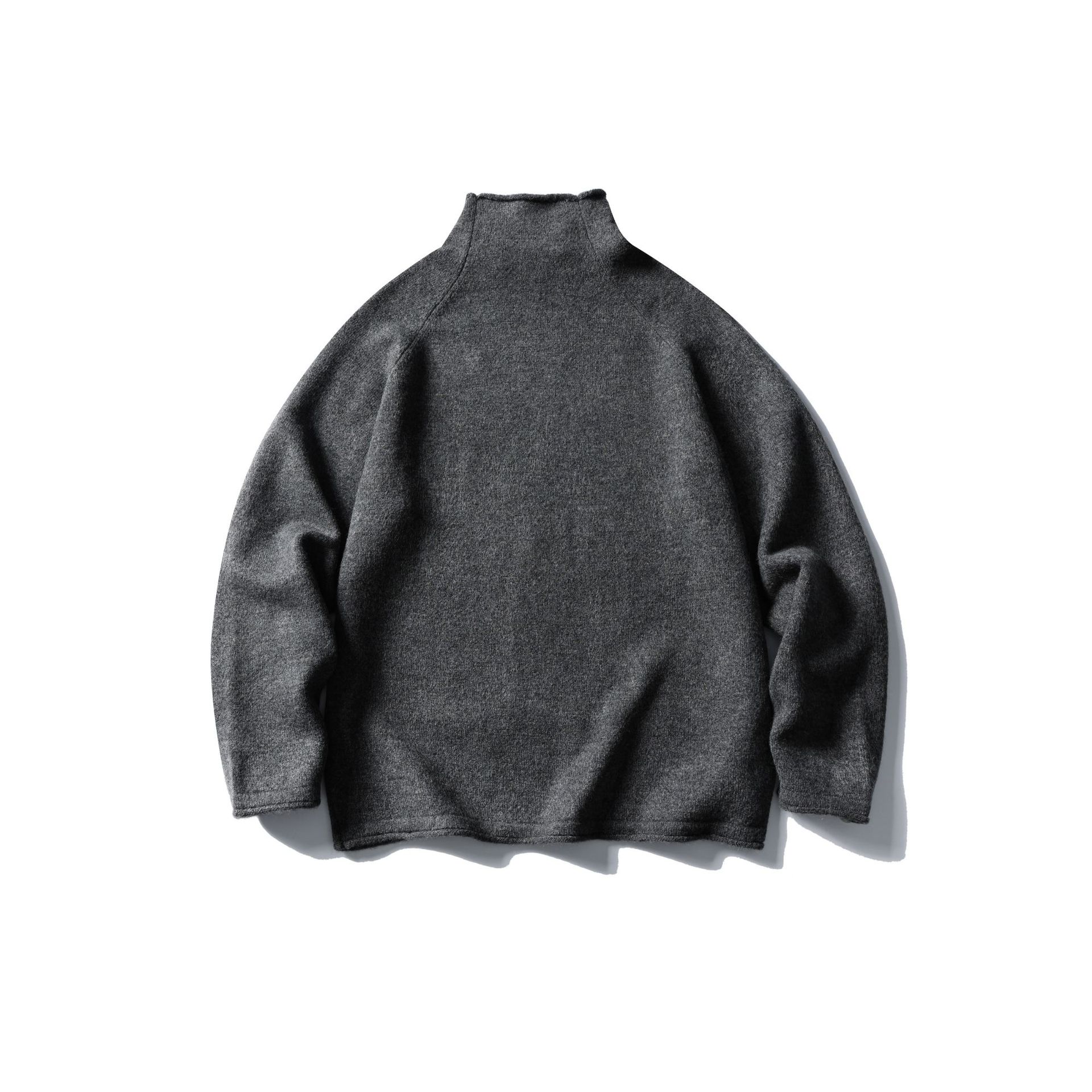 Turtleneck Polyester Blend Sweater For Men