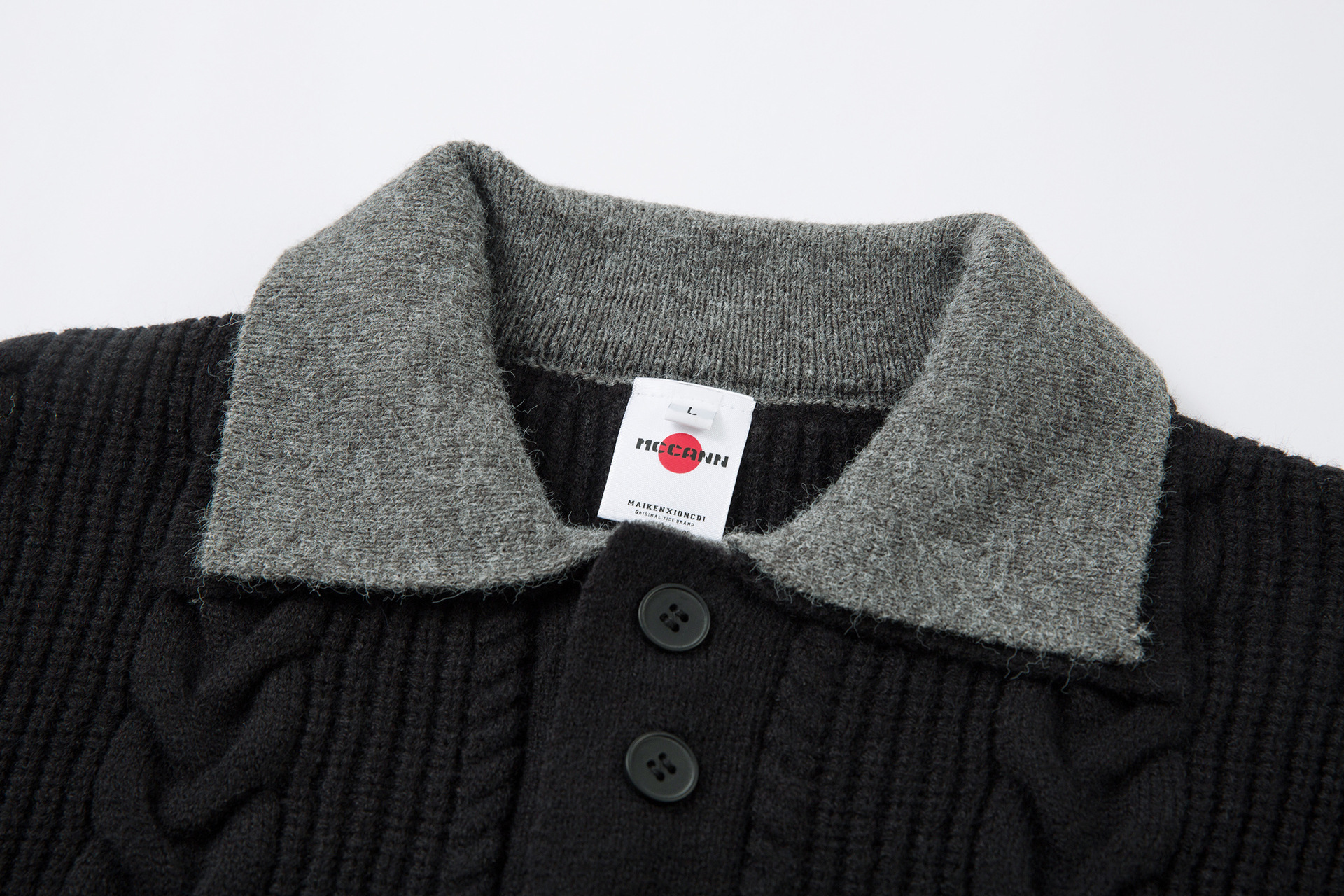 Twist Fried Dough Twists Two Pieces of Warm Knit Men