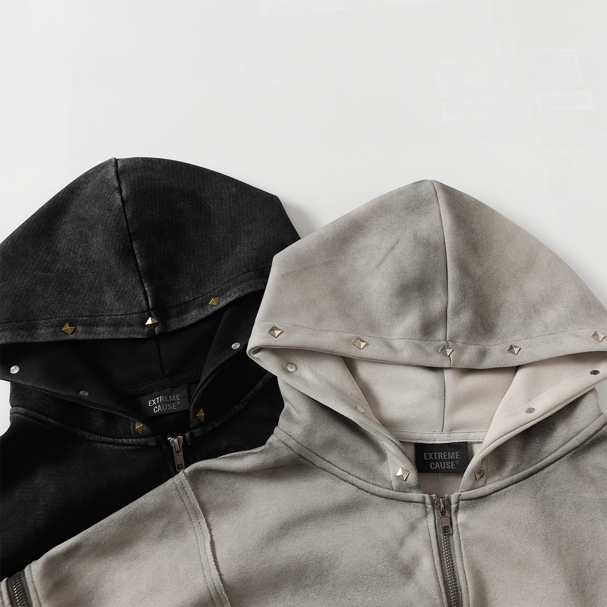 American Vintage Loose Fit Zipper Front Hoodie