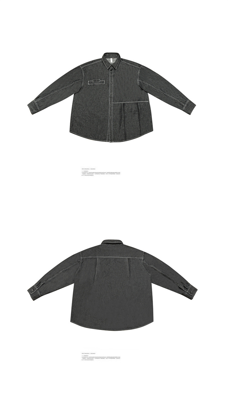 Cowboy collar men's and women's casual shirt