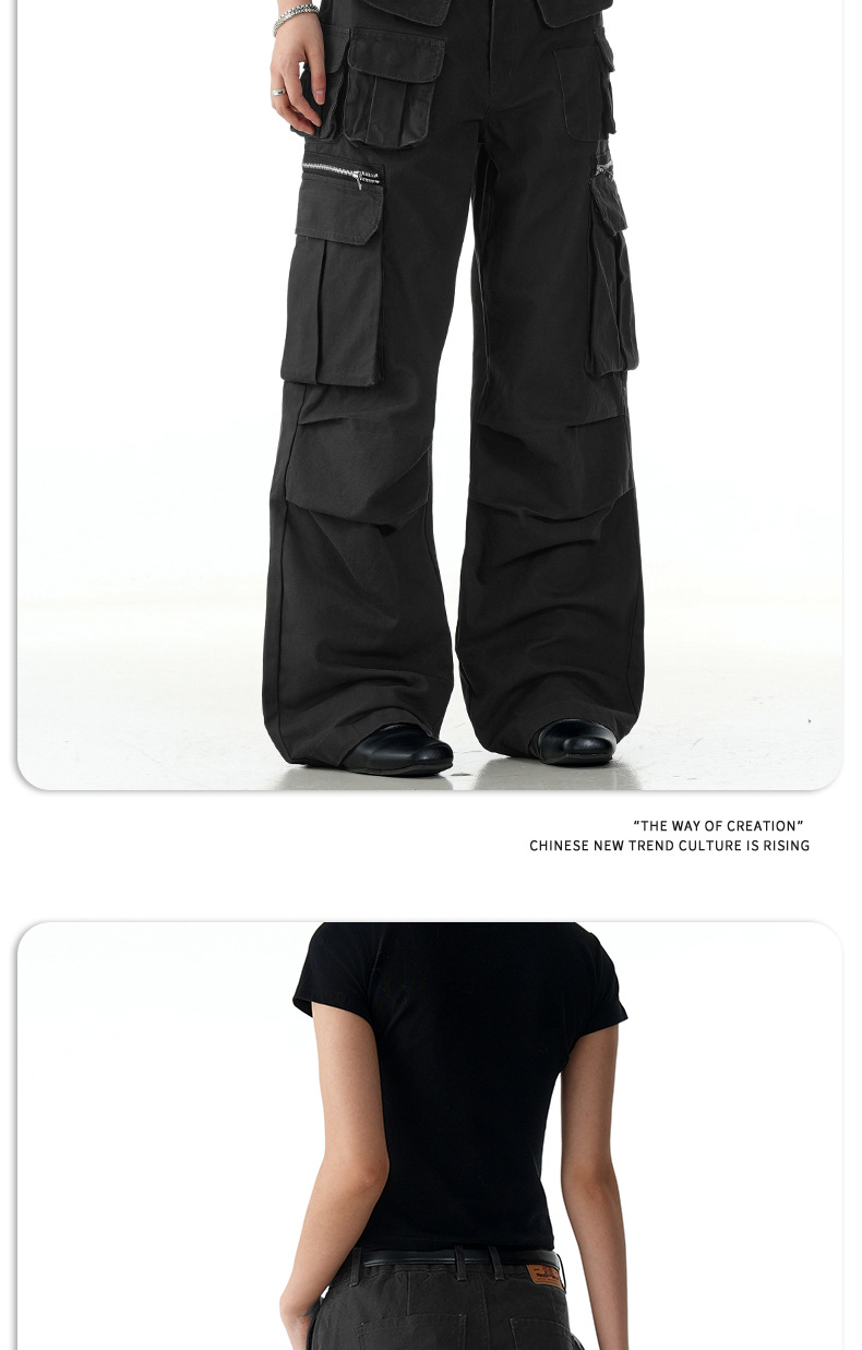 Leg Work Pants for Men and Women with Multiple Pocket Casual Long Pants