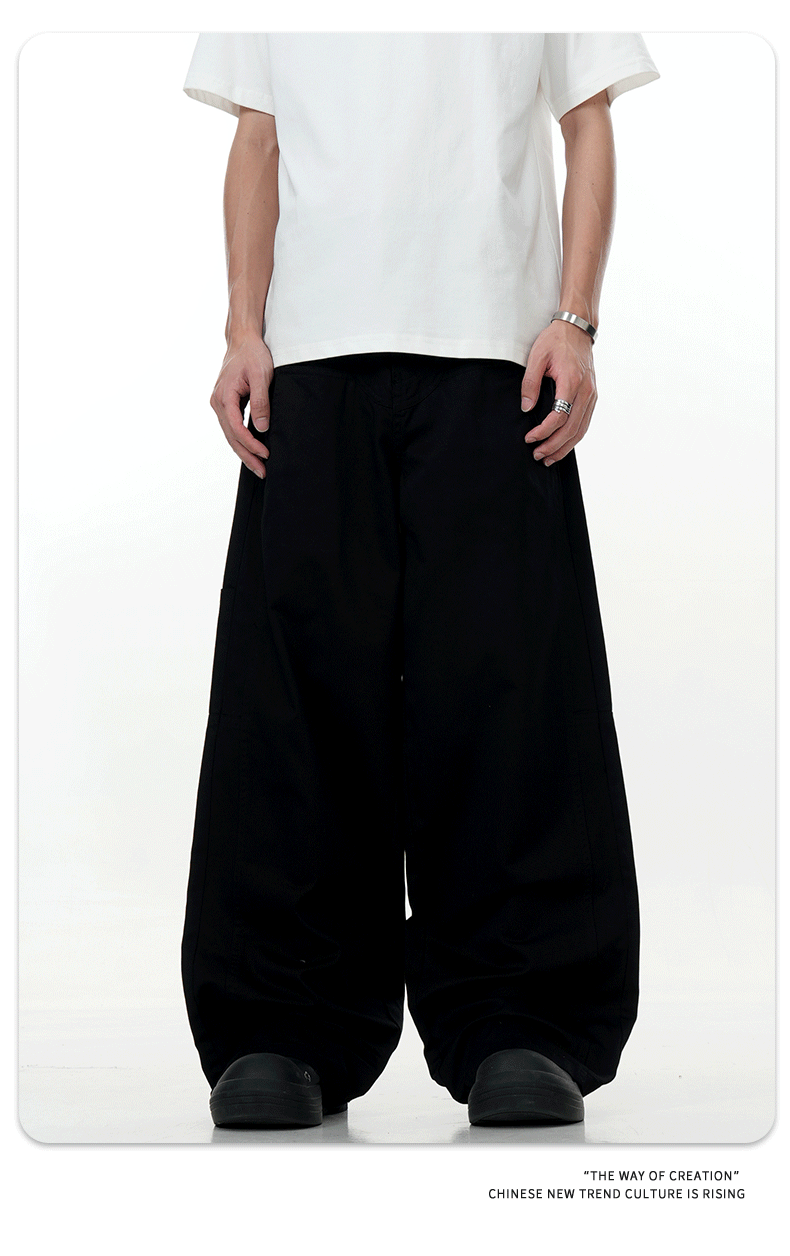Straight Casual Pants for Men and Women, Simple Cleanfit 3D Trendy Slim Fit Commuting Loose Long Pants