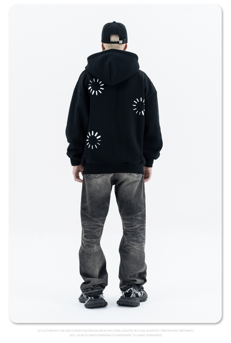 Streetwear Thick Cotton Loose Fit Hoodie