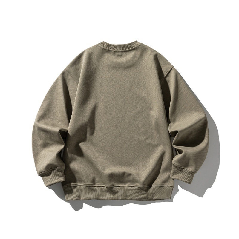Gender Neutral Oversized Crewneck Alphabet Stitched Sweatshirt