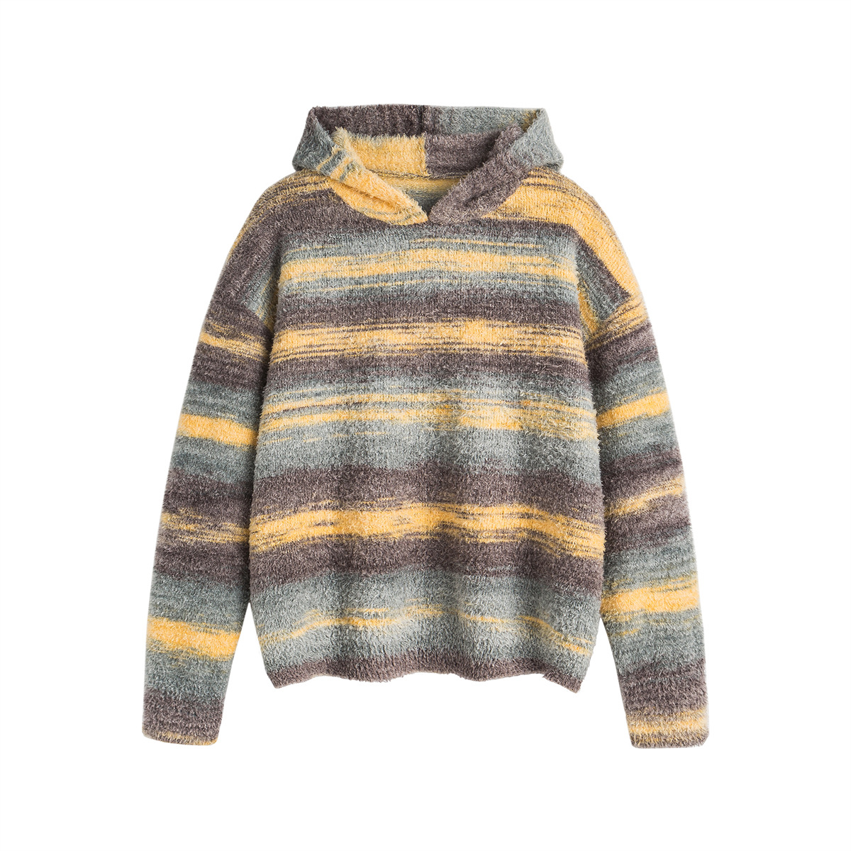 Japanese Workwear Color Block Oversized Sweater