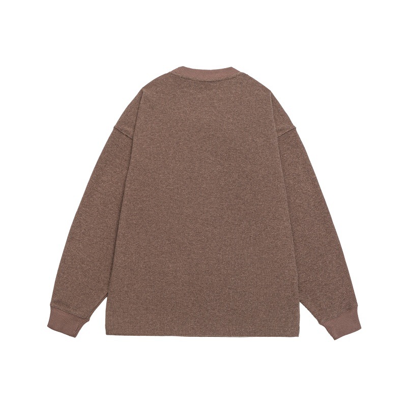 Japanese Workwear Color-Block Oversized Sweater