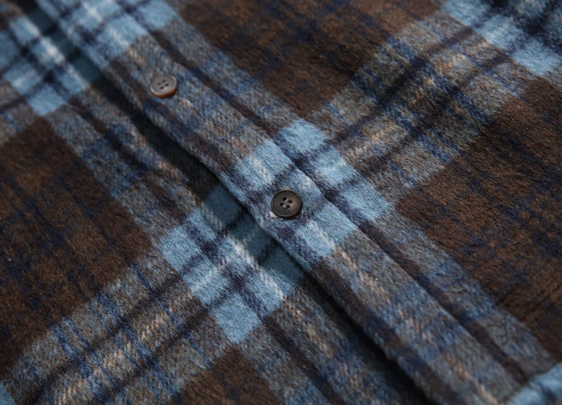 Oversized Two-Tone Checkered Polyester Appliqué Shirt