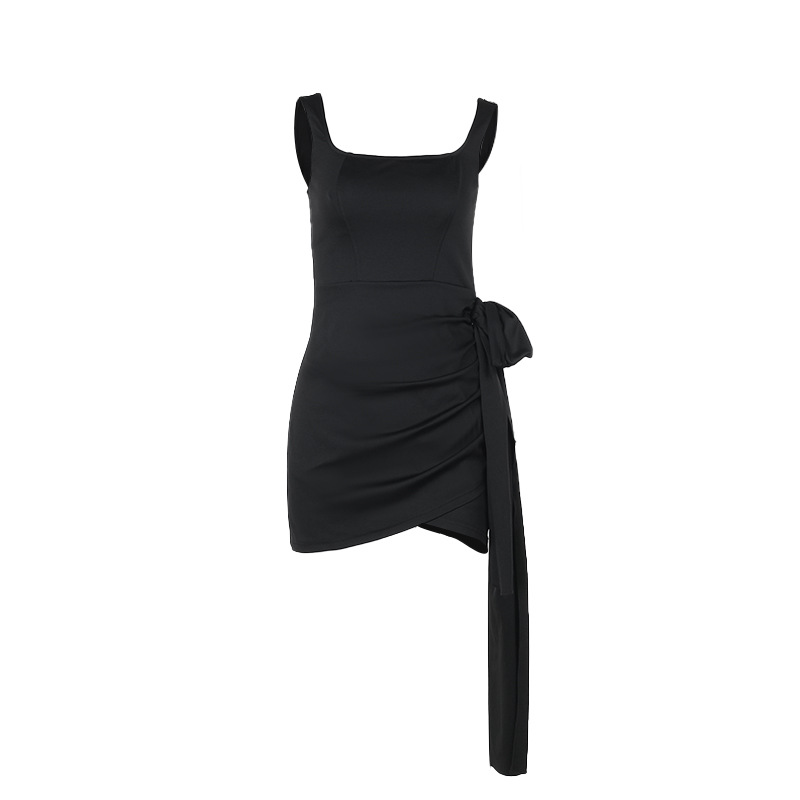 High Waist Sleeveless Bodycon Mini Dress
