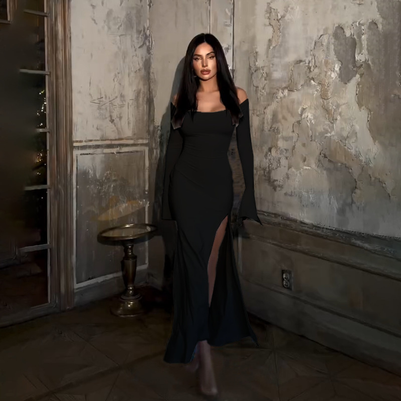 Asymmetric Bodycon High Waist Dress