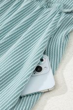 Canton Textured Patched Pocket Frilly Mini Dress - Image 13