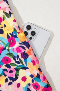 Pink Floral Puff Short Sleeve V Neck Mini Dress - Image 11
