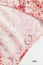 Pink Bohemian Floral Print Tassel Tie Long Sleeve Flowy Mini Dress - Image 14