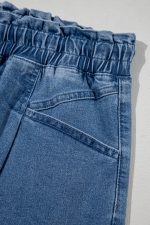Ashleigh Blue Drawstring High Waist Casual Denim Shorts - Image 6