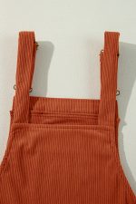 Cinnamon Corduroy Front Pockets Overall Dress - Image 10