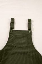 Vineyard Green Corduroy Front Pockets Overall Dress - Image 17