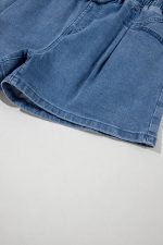 Ashleigh Blue Drawstring High Waist Casual Denim Shorts - Image 9