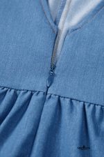 Myosotis Bowknot A-line Sleeveless Mini Dress - Image 7