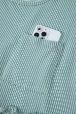 Canton Textured Patched Pocket Frilly Mini Dress - Image 17