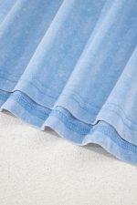 Beau Blue Mineral Wash Pocket Tank Mini Dress - Image 11
