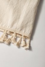 Apricot Boho Tassel Trim Wrap Knot Side Mini Skort - Image 12