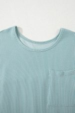 Canton Textured Patched Pocket Frilly Mini Dress - Image 9