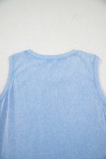 Beau Blue Mineral Wash Pocket Tank Mini Dress - Image 10