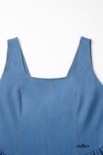 Myosotis Bowknot A-line Sleeveless Mini Dress - Image 5